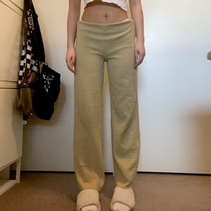 Y2k Zara wide leg knit sweat/lounge pants